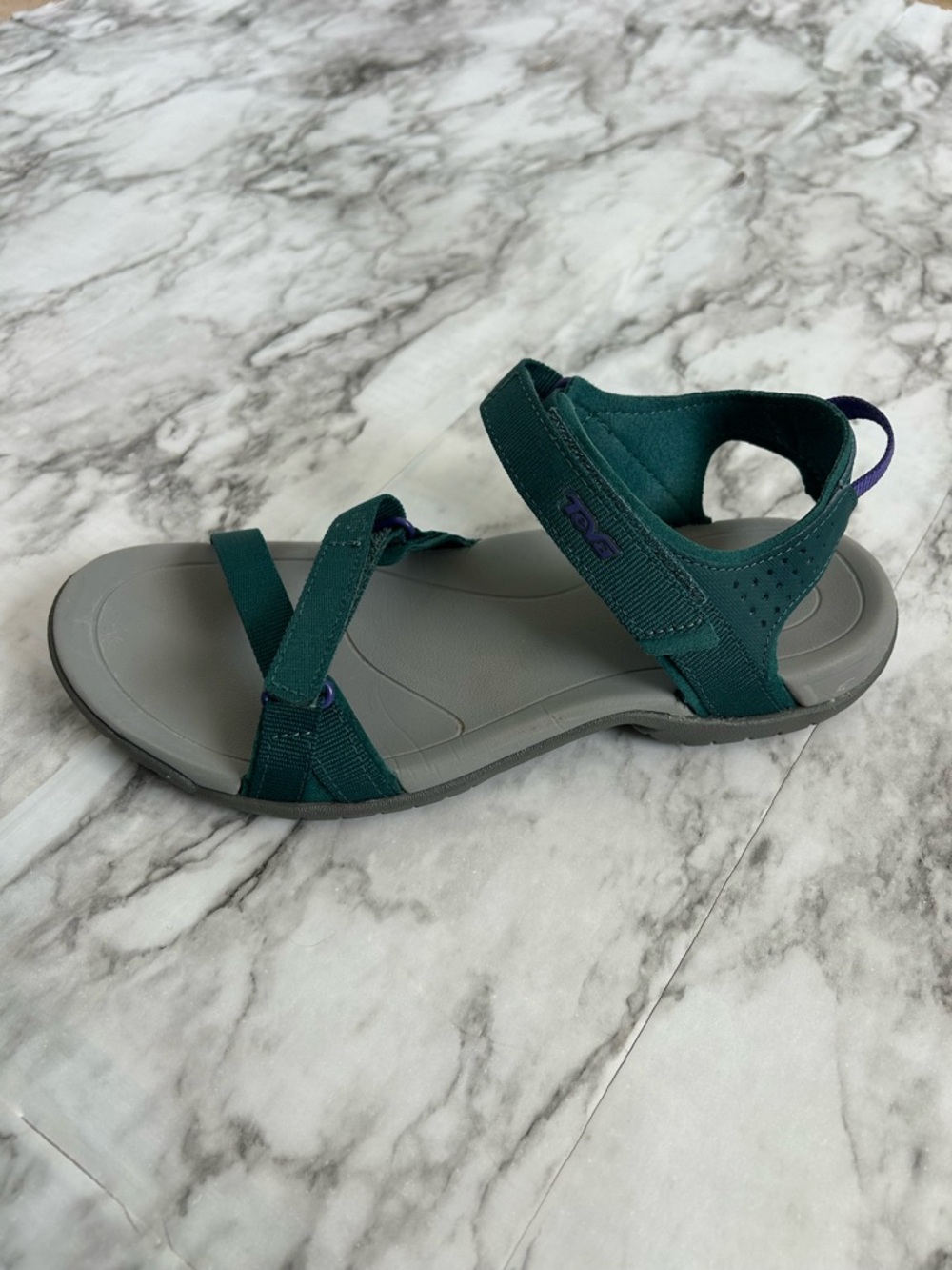 Teva | women’s size 7 “Verra” sandals hiking outdoor adventure teal and purple - Picture 5 of 8